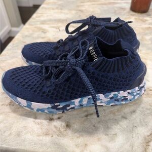 Nobull Shoes Size 9 Wild Ocean Navy Camo Knit Low Top Running Sneaker